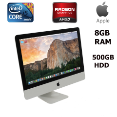 Apple iMac 21.5 Inch (Mid 2011) / LED FullHD 1920x1080 / Intel&reg; Core&trade; i5-2400S (4 ядра по 2.5 - 3.3 GHz) / 8 GB  DDR3 SO-DIMM / 500 Gb HDD (7200 rpm) + AMD Radeon HD 6750M (512MB GDDR5)