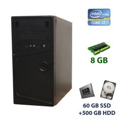 EXCOOL Tower NEW / Intel Core i7-860 (4 (8) ядра по 2.8 - 3.46 GHz) / 8 GB DDR3 / 60 GB SSD+500 GB HDD / nVidia GeForce GTX 750 Ti, 2 GB DDR5, 128-bit / 450W Gamemax