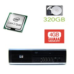 HP 8000 Ellite USFF / Intel Core 2 Quad Q8400 (4 ядра по 2.66GHz) / 4GB DDR3 / 320GB HDD