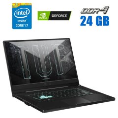 Ігровий ноутбук Asus TUF Dash F15 FX516P / 15.6" (1920x1080) IPS / Intel Core i7-11370H (4 (8) ядра по 3.0 - 4.8 GHz) / 24 GB DDR4 / 1000 GB SSD / nVidia GeForce RTX 3070, 8 GB GDDR6, 256-bit / WebCam 