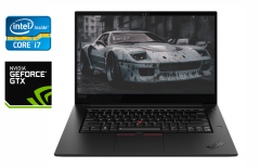 Игровой ноутбук Б-класс Lenovo ThinkPad X1 Extreme Gen 2 / 15.6" (1920x1080) IPS / Intel Core i7-9750H (6 (12) ядер по 2.6 - 4.5 GHz) / 16 GB DDR4 / 512 GB SSD / nVidia GeForce GTX 1650 Max-Q, 4 GB GDDR5, 128-bit / WebCam / TouchID