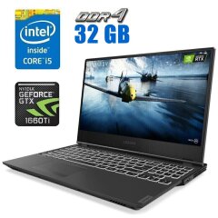 Ігровий ноутбук Lenovo Legion Y540-15IRH / 15.6" (1920x1080) IPS / Intel Core i5-9300H (4 (8) ядра по 2.4 - 4.1 GHz) / 32 GB DDR4 / 480 GB SSD / nVidia GeForce GTX 1660 Ti, 6 GB GDDR6, 192-bit / WebCam
