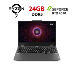 Ігровий ноутбук Lenovo LOQ 15ARP9 / 15.6" (1920x1080) IPS / AMD Ryzen 7 7435HS (8 (16) ядер по 3.1 - 4.5 GHz) / 16 GB DDR5 / 512 GB SSD / nVidia GeForce RTX 4070, 8 GB GDDR6, 128-bit / WebCam