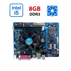 Комплект: Материнская плата Gigabyte GA-H61M-DS2 / Intel Core i5-3470 (4 ядра по 3.2 - 3.6 GHz) / 8 GB DDR3 / Intel HD Graphics 2500 / Socket LGA1155 / Кулер
