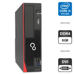 Компьютер Fujitsu Esprimo D757 E90 SFF / Intel Core i5-6500 (4 ядра по 3.2 - 3.6 GHz) / 8 GB DDR4 / 320 GB HDD NEW / Intel HD Graphics 530 / DVI