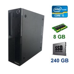 Fujitsu Esprimo E420 SFF / Intel Core i5-4440 (4 ядра по 3.1 - 3.3 GHz) / 8 GB DDR3 / 240 GB SSD / AMD  Radeon R5 240 1 GB, DDR3, 128 bit
