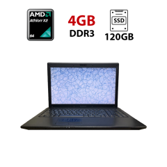 Ноутбук Б-класс Lenovo G565 / 15.6" (1366x768) TN / AMD Athlon II P360 (2 ядра по 2.3 - 3.2 GHz) / 4 GB DDR3 / 120 GB SSD / AMD Radeon HD 4200 Graphics / WebCam