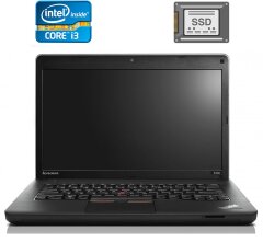 Ноутбук Б-клас Lenovo ThinkPad Edge E430 / 14" (1366x768) TN / Intel Core i3-2350M (2 (4) ядра по 2.3 GHz) / 4 GB DDR3 / 120 GB SSD / Intel HD Graphics 3000 / WebCam / HDMI