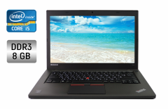 Ультрабук Lenovo ThinkPad T450 / 14" (1600x900) TN / Intel Core i5-5300U (2 (4) ядра по 2.3 - 2.9 GHz) / 8 GB DDR3 / 128 GB SSD / Intel HD Graphics 5500 / WebCam
