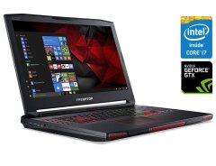 Игровой ноутбук Б-класс Acer Predator 17X GX-792 / 17.3" (1920x1080) IPS / Intel Core i7-7820HK (4 (8) ядра по 2.9 - 3.9 GHz) / 32 GB DDR4 / 512 GB SSD + 1000 GB HDD / nVidia GeForce GTX 1080, 8 GB GDDR5, 256-bit / WebCam / Win 10