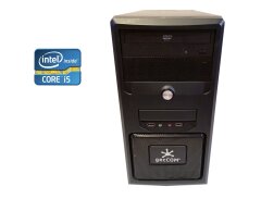 ПК Б-клас Gigabyte Tower / Intel Core i5-650 (2 (4) ядра по 3.2 - 3.46 GHz) / 8 GB DDR3 / 128 GB SSD + 250 GB HDD / Intel HD Graphics / 350W / DVD-ROM