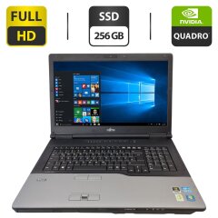 Мобильная рабочая станция Fujitsu Celsius H920 / 17.3" (1920x1080) TN / Intel Core i7-3820QM (4 (8) ядра по 2.7 - 3.7 GHz) / 32 GB DDR3 / 256 GB SSD / nVidia Quadro K4000M, 4 GB GDDR5, 256-bit / WebCam