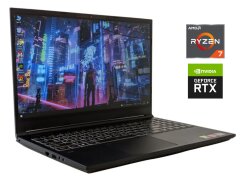 Игровой ноутбук Evoo Gaming Laptop 15 EG-LP7-BK / 15.6" (1920x1080) IPS / AMD Ryzen 7 4800H (8 (16) ядер по 2.9 - 4.2 GHz) / 16 GB DDR4 / 512 GB SSD / nVidia GeForce RTX 2060, 6 GB GDDR6, 192-bit / WebCam