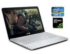 Ігровий ноутбук Asus VivoBook Pro N552VX / 15.6" (1920x1080) IPS / Intel Core i5-6300HQ (4 ядра по 2.3 - 3.2 GHz) / 12 GB DDR4 / 128 GB SSD + 1000 GB HDD / nVidia GeForce GTX 950M, 2 GB GDDR5, 128-bit / WebCam / DVD-RW / Win 10
