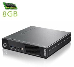 Неттоп Lenovo ThinkCentre M93 Tiny USFF / Intel Pentium G3220T (2 ядра по 2.6 GHz) / 8 GB DDR3 / 320 GB HDD / Intel HD Graphics / DisplayPort / Блок питания в комплекте
