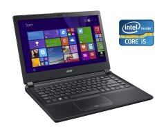 Ноутбук Acer TravelMate P446-M / 14" (1920x1080) IPS NEW / Intel Core i5-5200U (2 (4) ядра по 2.2 - 2.7 GHz) / 8 GB DDR3 / 120 GB SSD / Intel HD Graphics 5500 / WebCam / Win 10 Pro