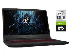 Ігровий ноутбук MSI GF65 Thin 10UE / 15.6" (1920x1080) IPS / Intel Core i5-10500H (6 (12) ядер по 2.5 - 4.5 GHz) / 16 GB DDR4 / 512 GB SSD / nVidia GeForce RTX 3060, 6 GB GDDR6, 192-bit / WebCam