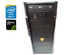 Игровой ПК Asus PGS Tower / Intel Core i7-3770K (4 (8) ядра по 3.5 - 3.9 GHz) / 16 GB DDR3 / 256 GB SSD + 1000 GB HDD / nVidia GeForce GTX 650, 1 GB GDDR5, 128-bit / DVD-ROM / 650W