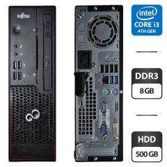 Комп'ютер Fujitsu Esprimo C720 SFF / Intel Core i3-4130 (2 (4) ядра по 3.4 GHz) / 8 GB DDR3 / 500 GB HDD / Intel HD Graphics 4600