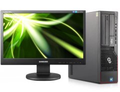 Комплект ПК: Fujitsu Esprimo E700 E90+ SFF / Intel Core i3-2120 (2 (4) ядра по 3.3 GHz) / 8 GB DDR3 / 320 GB HDD / Intel HD Graphics 2000 + Монитор Samsung SyncMaster 943SN / 19" (1360x768) TN / 1x VGA / VESA 75x75