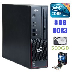 Fujitsu c710 SFF / Intel Core i5-2400 (4 ядра по 3.1GHz) / 8GB DDR3 / 500 GB HDD / AMD Radeon HD 6450 1GB / USB 3.0