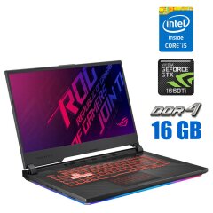 Игровой ноутбук Asus ROG Strix G531GU / 15.6" (1920x1080) IPS / Intel Core i5-9300H (4 (8) ядра по 2.4 - 4.1 GHz) / 16 GB DDR4 / 480 GB SSD / nVidia GeForce GTX 1660 Ti, 6 GB GDDR6, 192-bit / WebCam