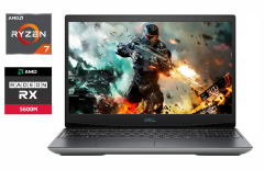 Игровой ноутбук Dell G5 5505 / 15.6" (1920x1080) IPS / AMD Ryzen 7 4800H (8 (16) ядер по 2.9 - 4.2 GHz) / 16 GB DDR4 / 500 GB SSD / AMD Radeon RX 5600M, 6 GB GDDR6, 192-bit / WebCam / HDMI / Windows 10