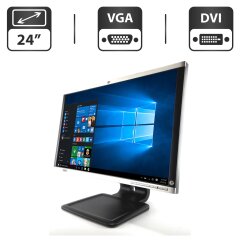 Монитор HP LA2405wg / 24" (1920x1200) TN / VGA, DVI, DP, USB-Hub + Кабель питания