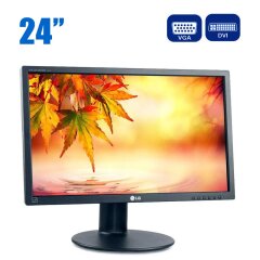 Монитор LG Flatron E2411PU / 24" (1920x1080) TN / VGA, DVI, USB / VESA 100x100 