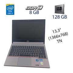 Ноутбук Fujitsu LifeBook E733 / 13.3" (1366x768) TN / Intel Core i5-3230M (2 (4) ядра по 2.6 - 3.2 GHz) / 8 GB DDR3 / 128 GB SSD / WebCam / NO ODD