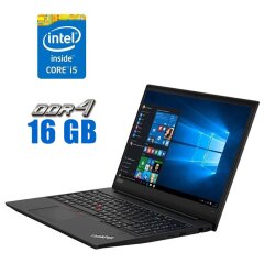 Ноутбук Lenovo ThinkPad E590 / 15.6" (1920x1080) IPS / Intel Core i5-8250U (4 (8) ядра по 1.6 - 3.4 GHz) / 16 GB DDR4 / 480 GB SSD / Intel UHD Graphics 620 / WebCam