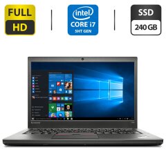 Ноутбук Lenovo Thinkpad T450s / 14'' (1920x1080) TN / Intel Core i7-5600U (2 (4) ядра по 2.6 - 3.2 GHz) / 8 GB DDR3 / 240 GB SSD / Intel HD Graphics 5500 / WebCam / Card Reader