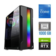 Новый игровой ПК Tower / Intel Core i5-11400F (6 (12) ядер по 2.6 - 4.4 GHz) / 32 GB DDR4 / 1000 GB SSD / nVidia GeForce RTX 4060, 8 GB GDDR6, 128-bit