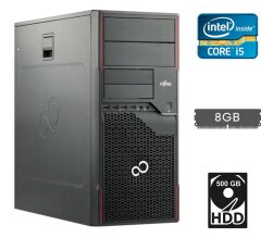 Системный блок Fujitsu Esprimo P710 E90+ Tower / Intel Core i5-3470 (4 ядра по 3.2 - 3.6 GHz) / 8 GB DDR3 / 500 GB HDD / Intel HD Graphics 2500 / 280W / DisplayPort / DVI