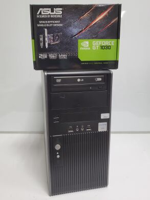 EuroCom Tower / Intel Сore i3-4130 (2 (4) ядра по 3.4 GHz) / 8 GB DDR3 / 120 GB SSD NEW+500 GB HDD / nVidia GeForce GT 1030, 2 GB GDDR5, 64-bit / USB 3.0