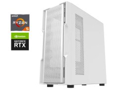 Ігровий ПК DarkFlash DK431 White Color Tower / AMD Ryzen 5 5600 (6 (12) ядер по 3.5 - 4.4 GHz) / 32 GB DDR4 / 1000 GB SSD M.2 / nVidia GeForce RTX 3090, 24 GDDR6X, 384-bit / 850W