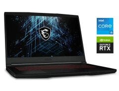 Игровой ноутбук Б-класс MSI Thin GF63 12VE / 15.6" (1920x1080) IPS / Intel Core i5-12450H (8 (12) ядер по 3.3 - 4.4 GHz) / 8 GB DDR4 / 512 GB SSD / nVidia GeForce RTX 4050, 6 GB GDDR6, 96-bit / WebCam