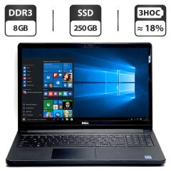 Ноутбук Dell Inspiron 5558 / 15.6" (1366x768) TN / Intel Core i5-5200U (2 (4) ядра по 2.2 - 2.7 GHz) / 8 GB DDR3 / 250 GB SSD / Intel HD Graphics 5500 / WebCam / HDMI