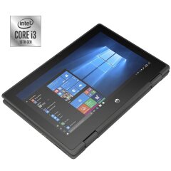 Нетбук-трансформер Б-класс HP ProBook x360 11 G6 EE / 11.6" (1366x768) TN Touch / Intel Core i3-10110Y (2 (4) ядра по 1.0 - 4.0 GHz) / 4 GB DDR3 / 128 GB SSD / Intel UHD Graphics / WebCam / Win 11 Pro