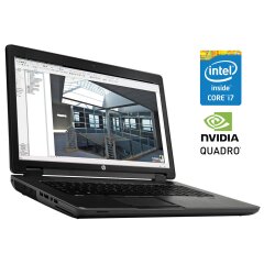 Мобильная рабочая станция Б-класс HP ZBook 17 G2 / 17.3'' (1920x1080) TN / Intel Core i7-4910MQ (4 (8) ядра по 2.9 - 3.9 GHz) / 16 GB DDR3 / 512 GB SSD / nVidia Quadro K5100M, 8 GB GDDR5, 256-bit / WebCam / DVD-ROM