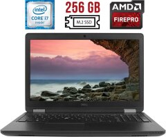 Мобильная рабочая станция Dell Precision 3510 / 15.6" (1920x1080) IPS / Intel Core i7-6820HQ (4 (8) ядра по 2.7 - 3.6 GHz) / 16 GB DDR4 / 256 GB SSD M.2 / AMD FirePro W5130M, 2 GB GDDR5, 128-bit / WebCam / HDMI / АКБ