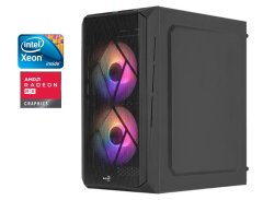 Ігровий ПК AeroCool CS-107-A-BK Tower / Intel Xeon E5-2650v2 (8 (16) ядер по 2.6 - 3.4 GHz) / 16 GB DDR3 / 512 GB SSD / AMD Radeon RX 570, 8 GB GDDR6, 256-bit / 500W / Win 10