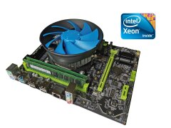 Комплект: Материнская плата X79 2.82 + Intel Xeon E5-2630 v2 (6 (12) ядер по 2.6 - 3.1 GHz) + 16 GB DDR3 + Кулер DeepCool 03