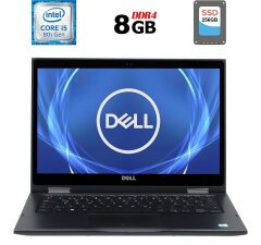 Ноутбук Dell Latitude 3390 2-in-1 / 13.3" (1920x1080) IPS Touch / Intel Core i5-8350U (4 (8) ядра по 1.7 - 3.6 GHz) / 8 GB DDR4 / 256 GB SSD / Intel UHD Graphics 620 / WebCam