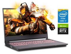 Игровой ноутбук Б-класс Sager NH55ED / 15.6" (1920x1080) IPS / Intel Core i7-8750H (6 (12) ядер по 2.2 - 4.1 GHz) / 16 GB DDR4 / 512 GB SSD / nVidia GeForce RTX 2060, 6 GB GDDR6, 192-bit / WebCam