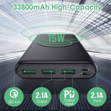 Новый Power Bank HX200Q5 / 33800 mAh / 15W / 5V/3A