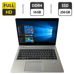 Ультрабук Б-клас HP EliteBook 840 G5 / 14" (1920x1080) IPS Touch / Intel Core i5-8250U (4 (8) ядра по 1.6 - 3.4 GHz) / 16 GB DDR4 / 256 GB SSD / Intel UHD Graphics 620 / WebCam + Бездротова мишка