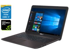 Игровой ноутбук Asus R753U / 17.3" (1920x1080) IPS / Intel Core i7-6500U (2 (4) ядра по 2.5 - 3.1 GHz) / 20 GB DDR3 / 128 GB SSD + 1000 GB HDD / nVidia GeForce GTX 950M, 2 GB GDDR5, 128-bit / WebCam / DVD-ROM / Win 10