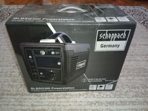 Портативная зарядная станция Scheppach BLBSG300 / 300W / 230V + DC12V + Type-C + USB 2.0