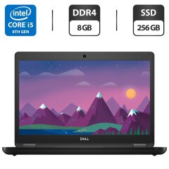 Ультрабук Б-клас Dell Latitude 5490 / 14" (1366x768) TN / Intel Core i5-8350U (4 (8) ядра по 1.7 - 3.6 GHz) / 8 GB DDR4 / 256 GB SSD M.2 / Intel UHD Graphics 620 / WebCam / USB 3.1 / HDMI / Windows 10 ліцензія